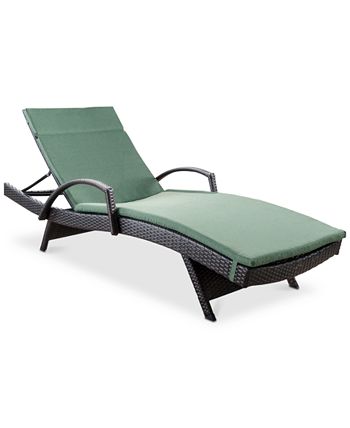 Noble House - Tempe Outdoor Chaise Lounge, Quick Ship