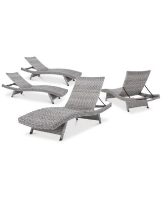 Trevor Outdoor Chaise Lounge (Set Of 4)