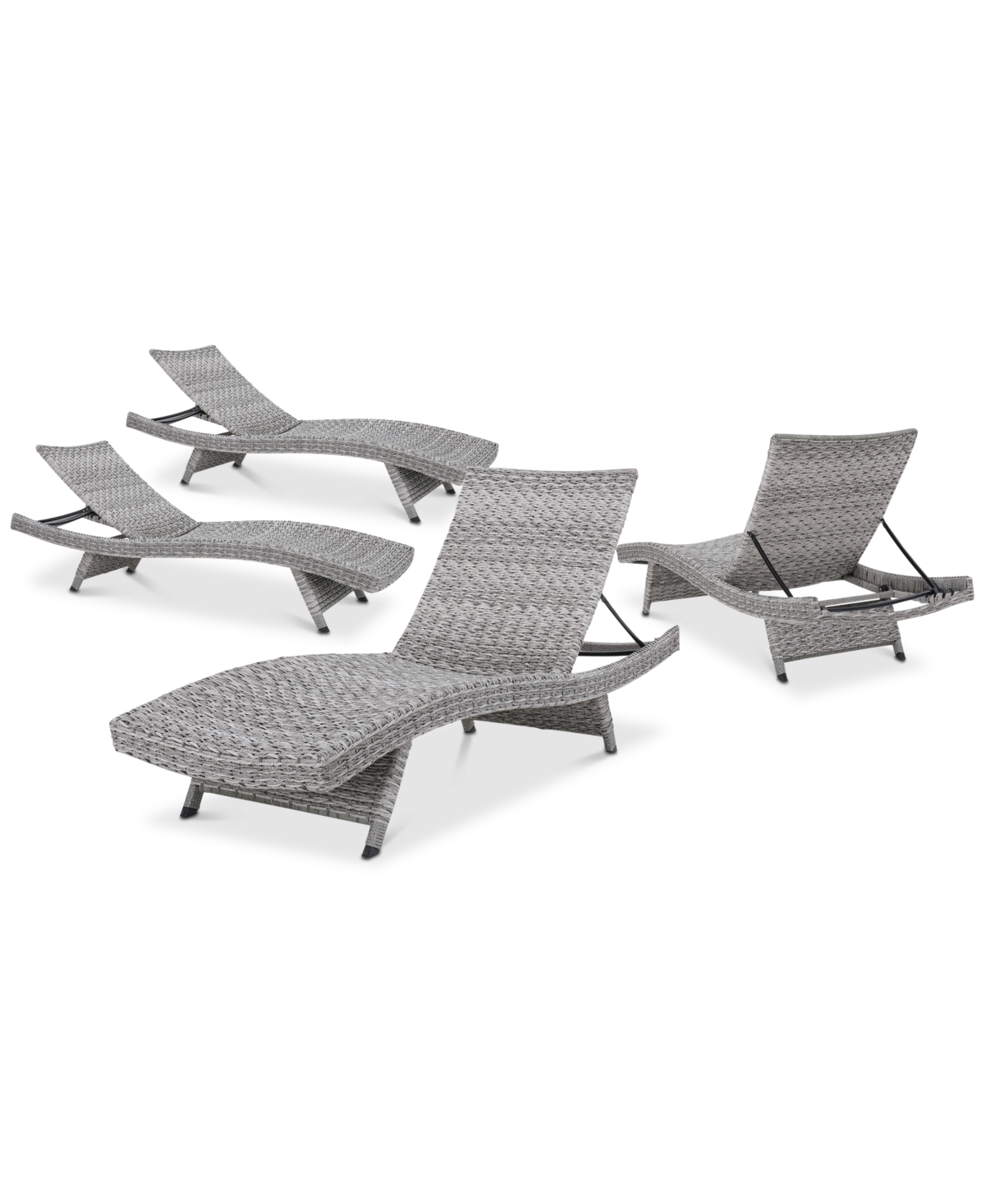 Trevor Outdoor Chaise Lounge (Set Of 4)