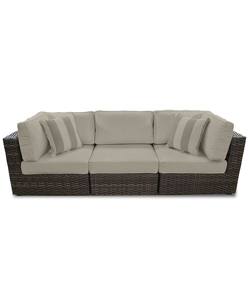 Furniture Viewport Outdoor 3Pc. Modular Seating Set (2 Corner Units