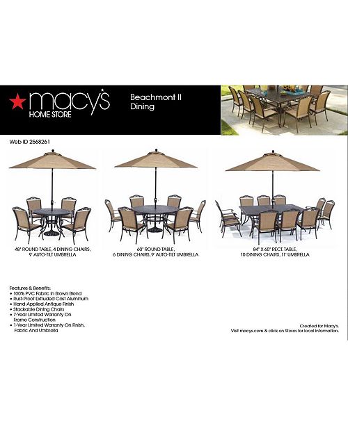 Furniture CLOSEOUT! Beachmont II Outdoor Dining Sling ...