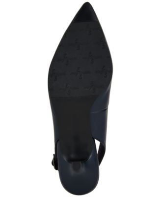 Faye Slingback Kitten-Heel Pumps