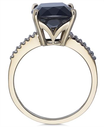 Macy's - Onyx (1-1/6 ct. t.w.) and Diamond Accent Ring in 14k Gold