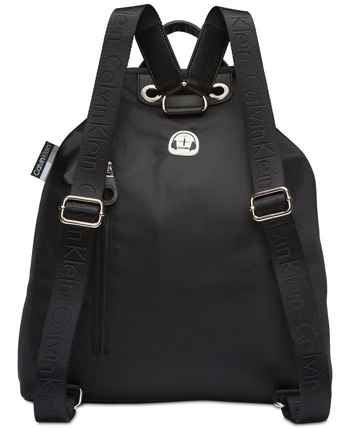 Calvin Klein Flora Drawstring Logo Backpack - Macy's