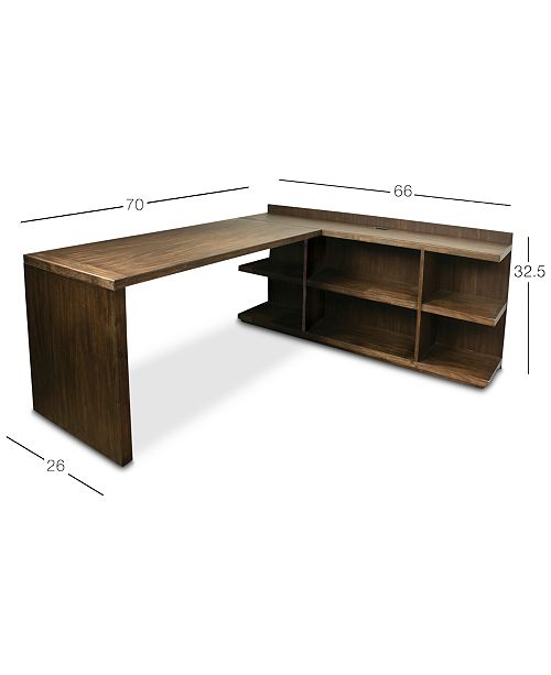 Furniture Ridgeway Home Office Furniture 2 Pc Set Return Desk Peninsula Usb Outlet Bookcase Reviews Furniture Macy S
