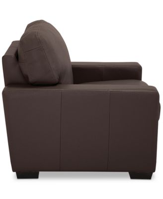 Ennia 36" Leather Armchair, Created for Macy's