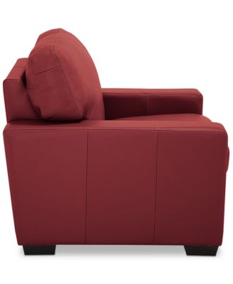 Ennia 36" Leather Armchair, Created for Macy's