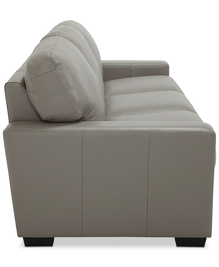 Furniture - Ennia 82" Queen Leather Sleeper