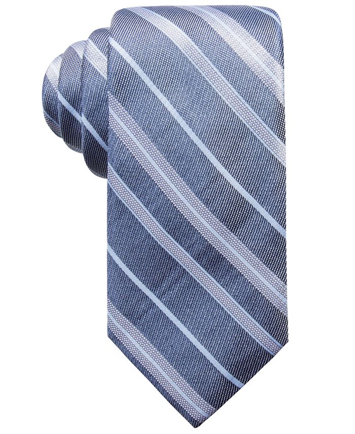 Ryan Seacrest Distinction Men's Robson Stripe Slim Silk Tie, Created ...