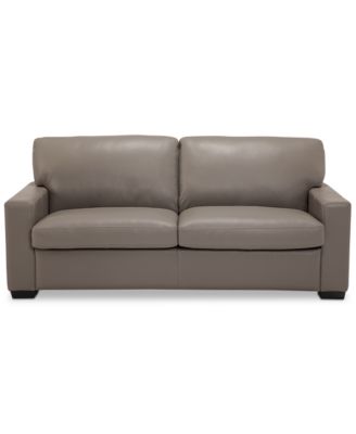 Ennia 75" Leather Full Sleeper, Created for Macy's