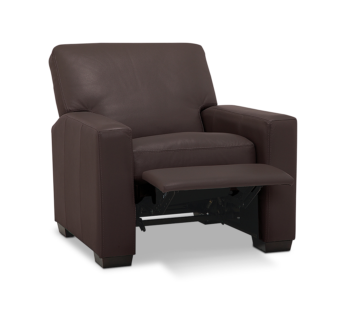 Ennia 36" Leather Pushback Recliner, Created for Macy's