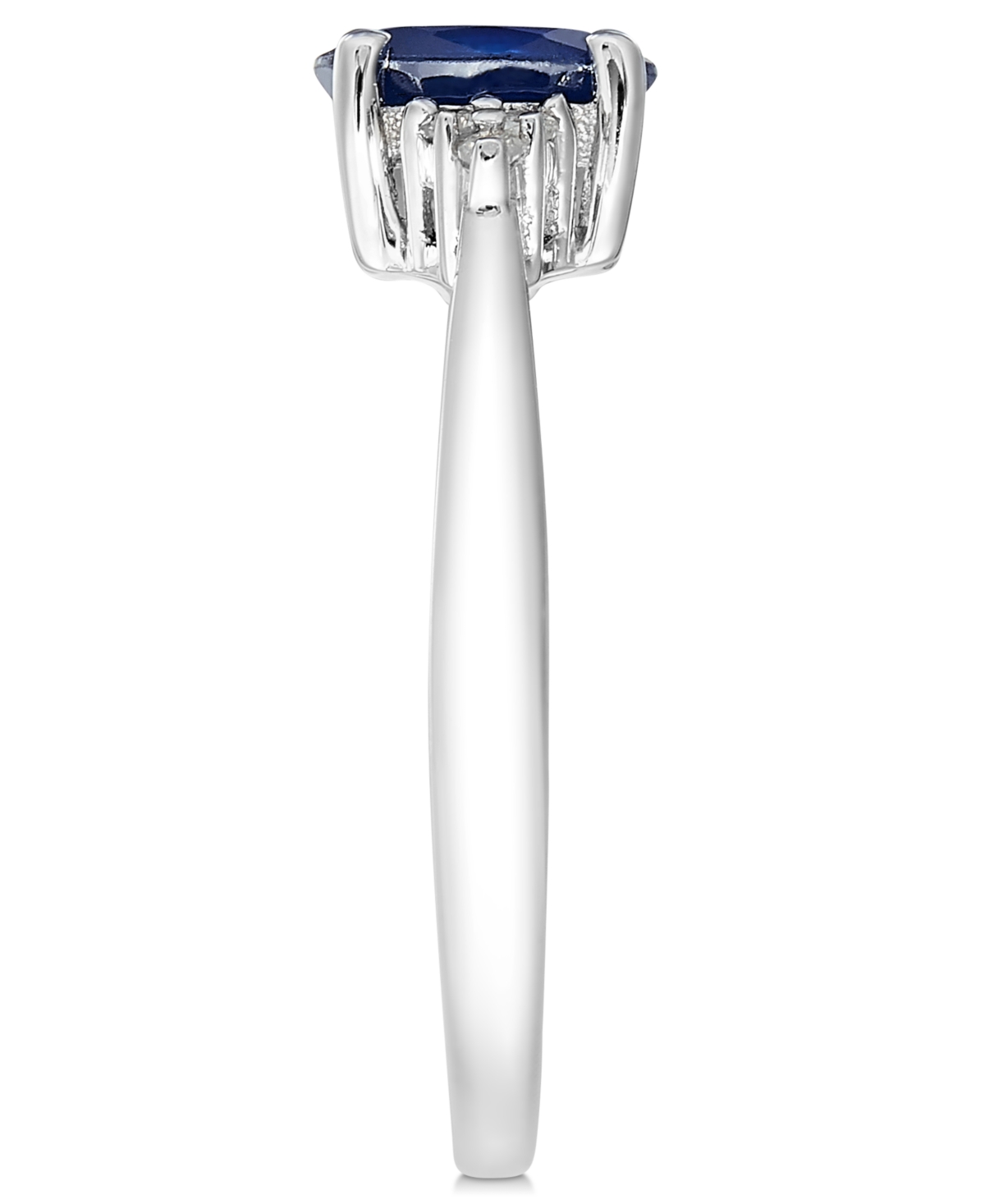 Macy's Sapphire (9/10 Ct. T.w.) And Diamond Accent Ring In 14k White Gold (also Available In Tanzanite, Eme In Tanzanite,white Gold