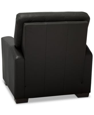 Ennia 36" Leather Pushback Recliner, Created for Macy's
