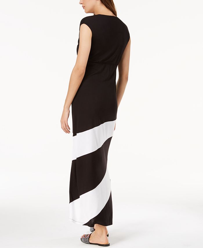 INC International Concepts I.N.C. Asymmetrical Colorblocked Maxi Dress ...