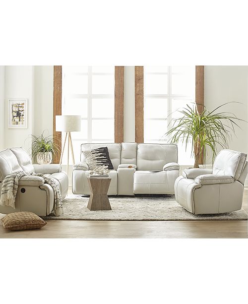 Furniture Mantella Leather Power Reclining Sofa Collection With