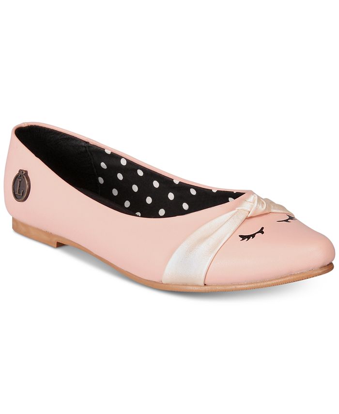 Loly in the sky Eyelashes Point Ballerina Flats from The Workshop