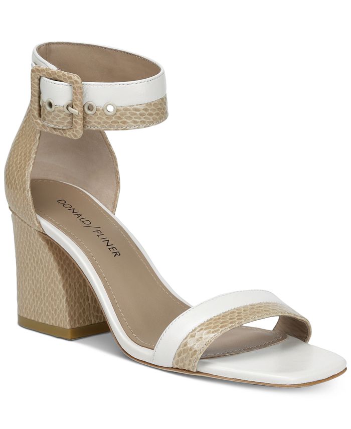 Donald Pliner Donald J. Pliner Watson Slant-Heel Dress Sandals - Macy's