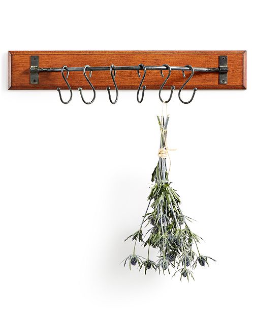 3r Studio Wood Wall Decor With 6 Metal Hooks Reviews Wall Art