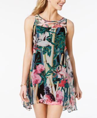 Robbie Bee Petite Printed A-Line Dress - Macy's