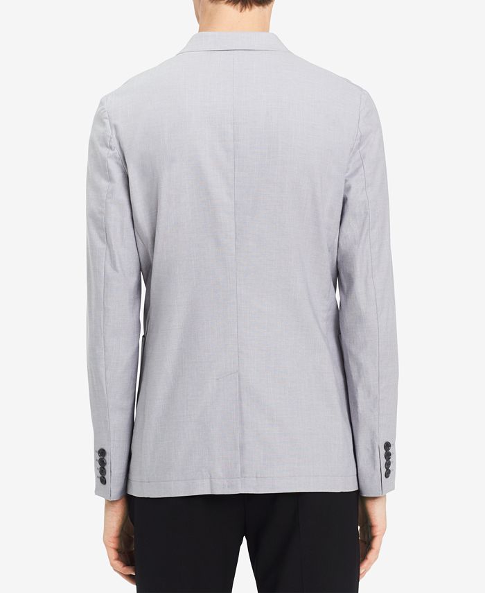 Calvin Klein Men's Two-Button Chambray Blazer - Macy's