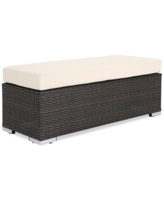 Noble House - Laguna Wicker Bench, Quick Ship