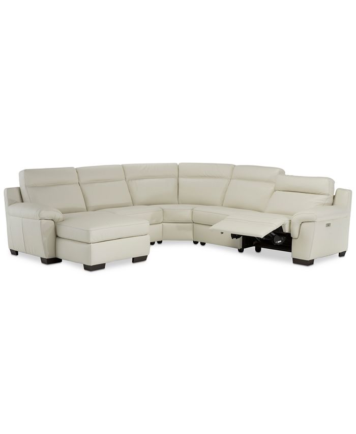 Pc Leather Chaise Sectional Sofa, Chaise Sectional Sofa With Recliner