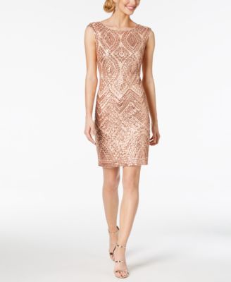 Vince Camuto Sequined Sheath Dress