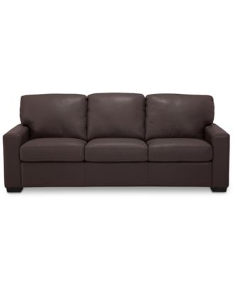 Ennia 82" Leather Sofa, Created for Macy's