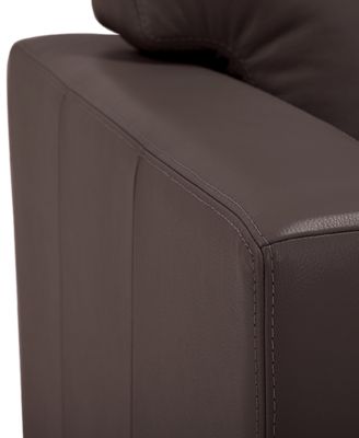 Ennia 82" Leather Sofa, Created for Macy's