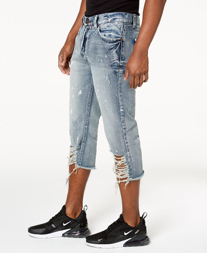 Heritage America Men's Ripped CalfLength Jeans Macy's