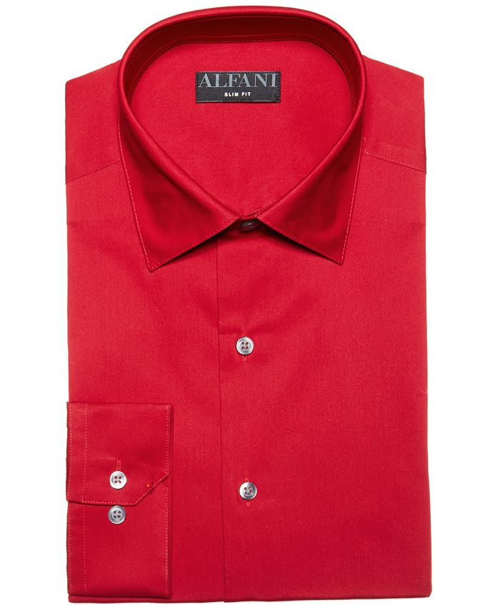 Alfani Men's Big & Tall Solid Dress Shirt, Created For Macy's - Macy's