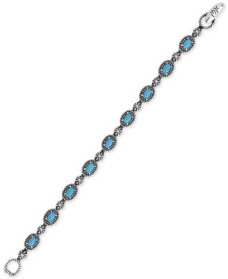 Turquoise Tennis Bracelet (5-1/2 ct. t.w.) in Sterling Silver