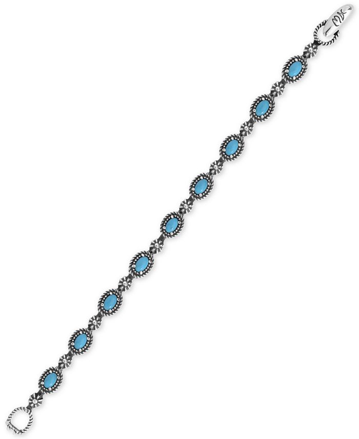 American West - Turquoise Tennis Bracelet (5-1/2 ct. t.w.) in Sterling Silver
