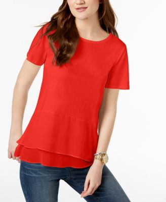 michael kors peplum top