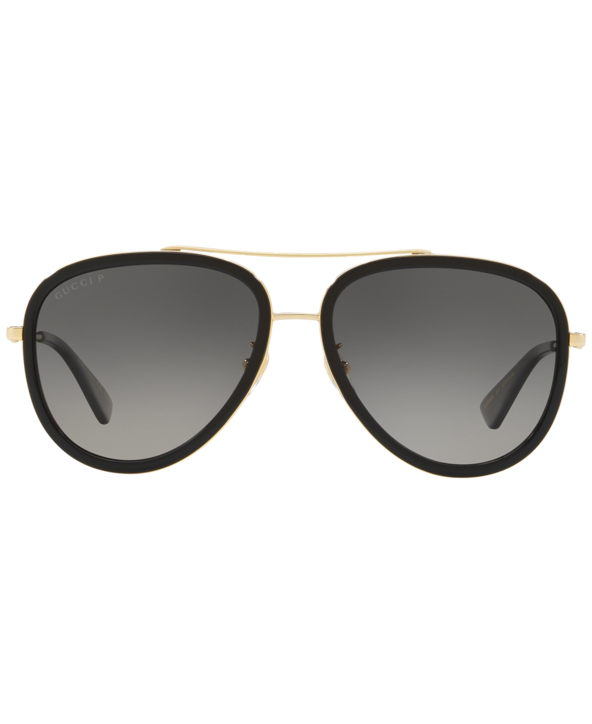 Shop Gucci Women's Polarized Sunglasses, Gg0062s In Gold Black,grey Grad Pol