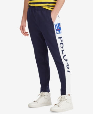 POLO RALPH LAUREN DOUBLE KNIT TRACK PANTS, CREATED FOR MACYS