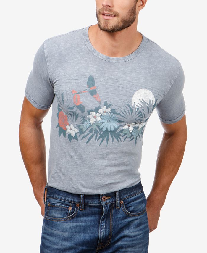 Lucky Brand Men's Floral Graphic T-Shirt & Reviews - T-Shirts - Men ...