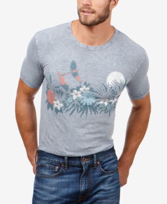 Lucky Brand Men's Floral Graphic T-Shirt - Macy's