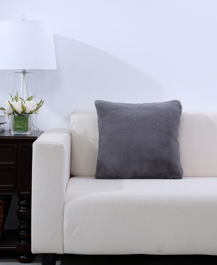 Berkshire Grace Plush 18" Square Decorative Pillow Macy's