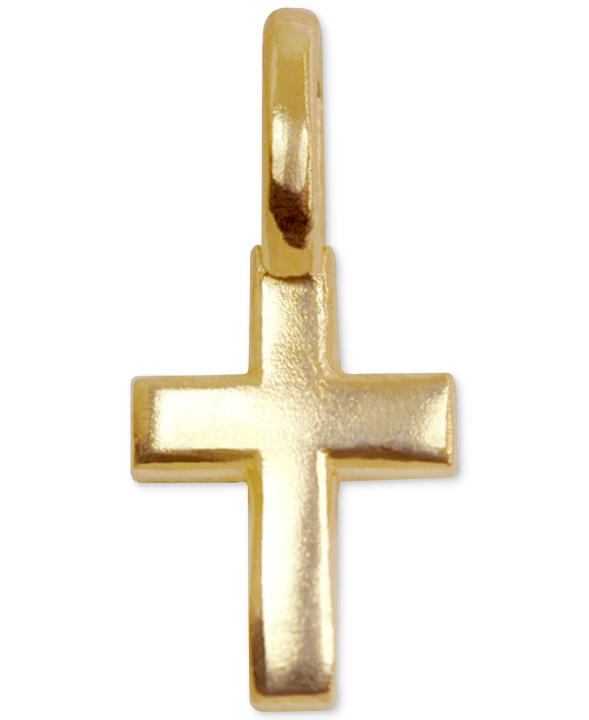 Mini Cross Charm in 14k Gold - Yellow Gold