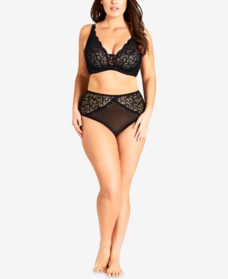 City Chic Trendy Plus Size Anika Underwire Bra - Macy's