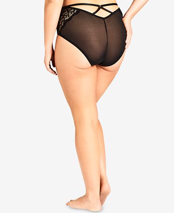 City Chic Trendy Plus Size Anika Shorty Brief - Macy's