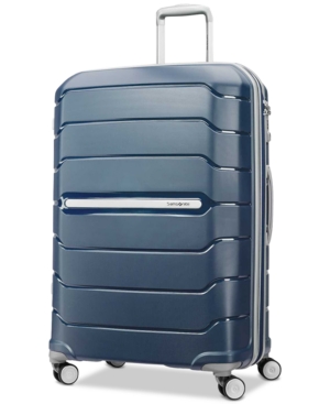 Shop Samsonite Freeform 28" Expandable Hardside Spinner Suitcase In Navy