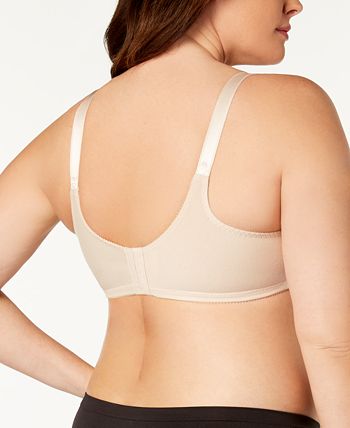 Bali Women's Double Support Cotton Wire-Free Bra - 3036 36D Tinted Lavender