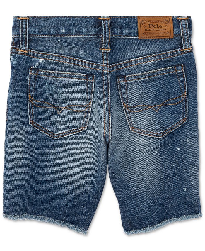 Polo Ralph Lauren Little Boys Slouch Slim-Fit Cotton Denim Shorts - Macy's