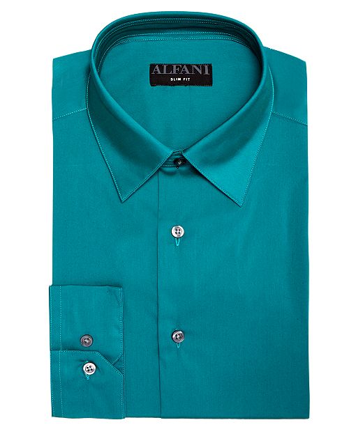 Alfani AlfaTech by SlimFit Stretch Performance Dress Shirt, Created