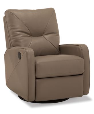 Finchley Leather Power Swivel Glider Recliner