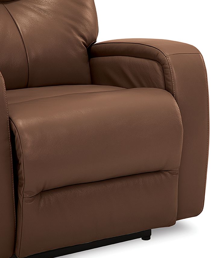 Furniture Erith Leather Power Wallhugger Recliner Macy's