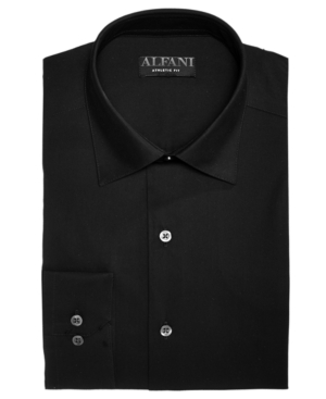 AlfaTech by Alfani Men's Slim-Fit Performance Stretch Easy-Care Solid Dress Shirt, Created for Macy's