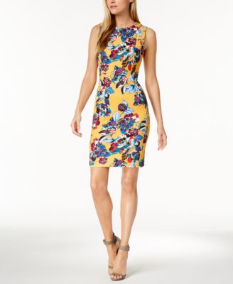 Calvin Klein - Floral-Print Sheath Dress